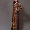 Multi Brown Traditional Jalabya for Women - Image 4