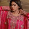 Pink Traditional Heavy Work Thoub for Women - Image 2