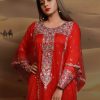 Red Traditional Heavy Work Thoub for Women - Image 2
