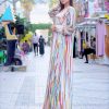 Crystal Work Rainbow Traditional Jalabya for Women - Image 2
